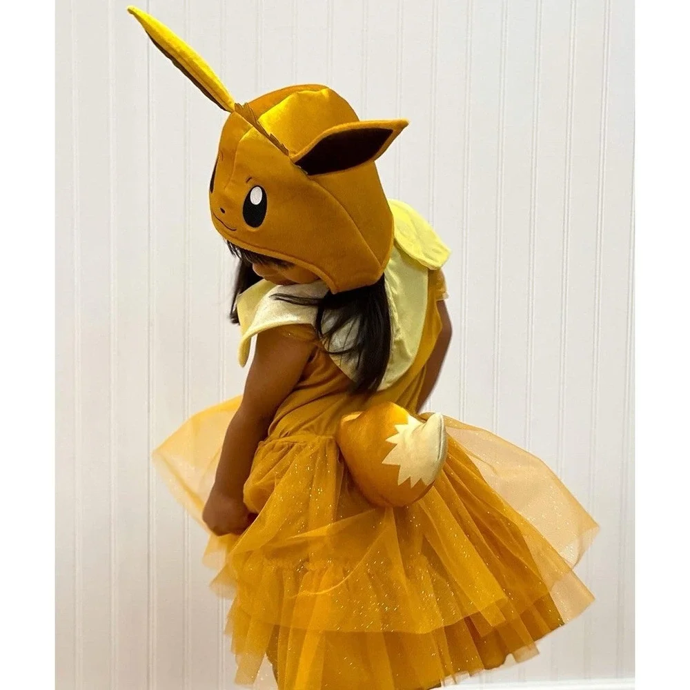 Pokemon "Eevee Evoli" Halloween Costume Sz M 3T-4T Pokemon Costume NEW - Picture 4 of 7